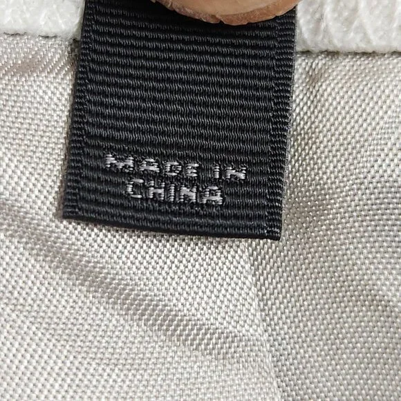 J Crew Jacket Womens 8 White Navy Blue Polka Dot Linen Schoolboy Blazer Career - Picture 10 of 15